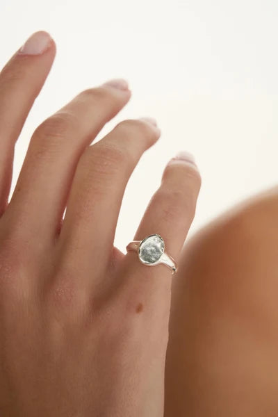 Tutti & Co Aster Pinky Ring in Silver