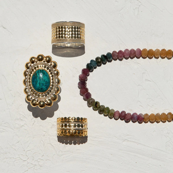 Anna Beck Asha Scallop Band Ring RG10587 GLD