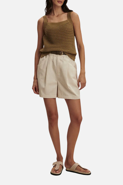 COMING SOON Varley Ebden Knit Tank in Golden Olive