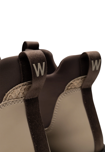 Woden Isabella Waterproof Boot in Silver Mink