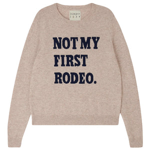 Jumper 1234 Rodeo Crew in Brown and Shark, cashmere, not my first rodeo