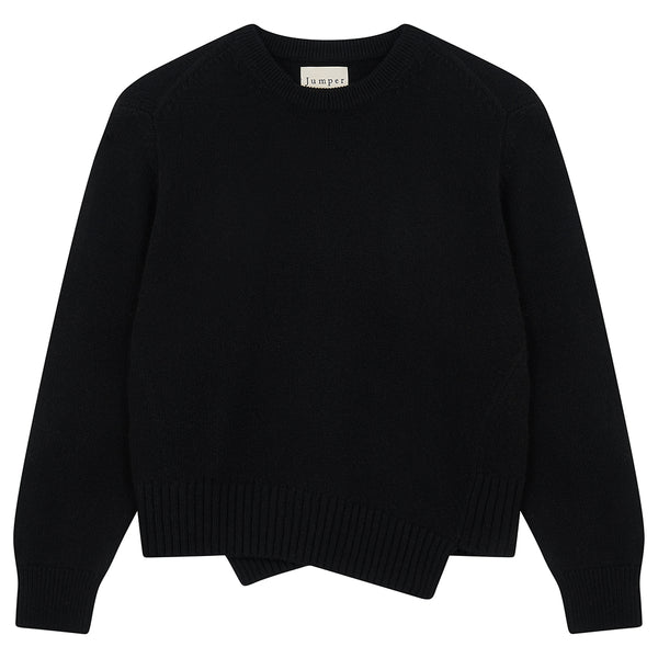 Jumper 1234 Asymetric Crew in Black