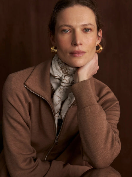 Varley Tyde Zip Jacket in Golden Bronze