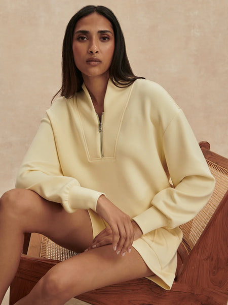 Varley Davidson Sweat in Anise Flower