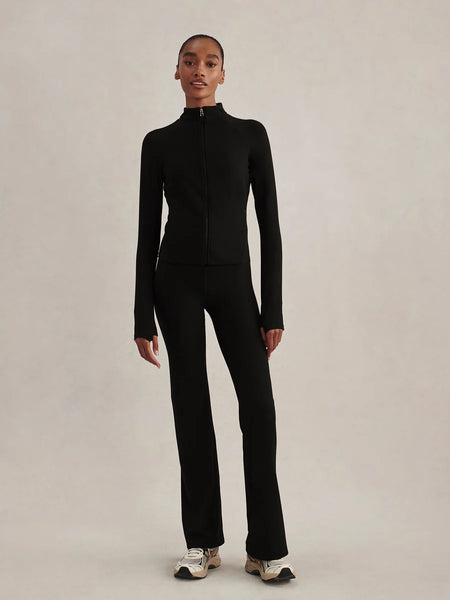 Varley Always Zip Through Sweat in Black
