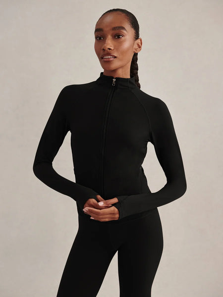 Varley Always Zip Through Sweat in Black