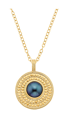 Anna Beck Blue Pearl Pendant Necklace NK10861