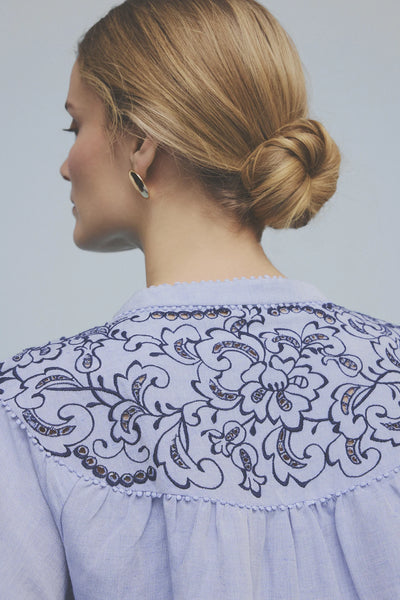 Gustav Annsofie Blouse in Vista Blue