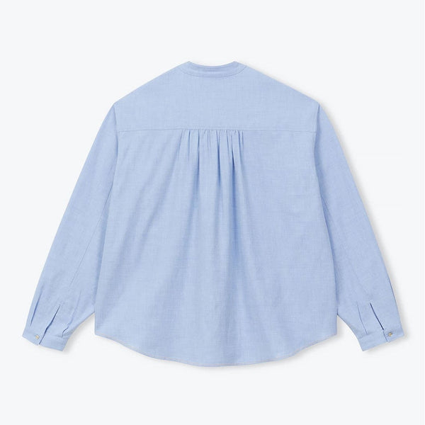 Arsene et Les Pipelettes Oxford Blouse in Ciel 1 H26WB29