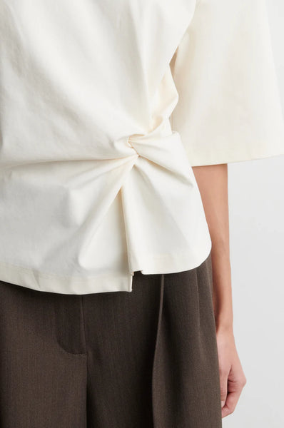 Second Female Arkai Drape Tee in Eggnog