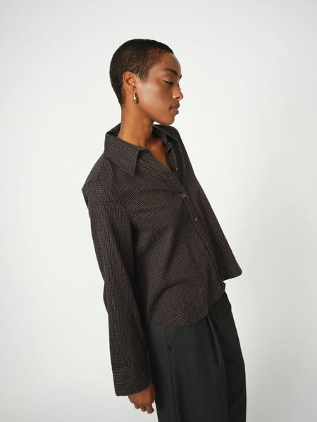 *LAST ONE!* Mos Mosh Ayen Check Shirt in Phantom