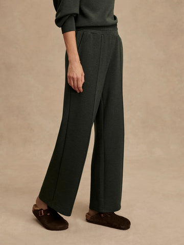 Varley Wide Leg Pant 30” in Olive Marl