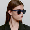 A Kjaerbede Bate Sunglasses in Blue Steel