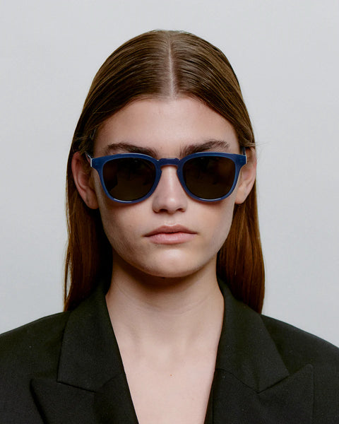 A Kjaerbede Bate Sunglasses in Blue Steel