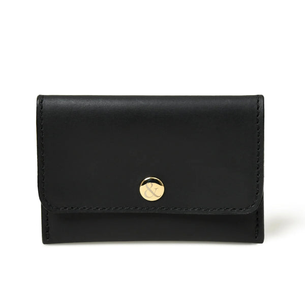 Bell & Fox Ellie Popper Card Holder Purse in Black, Small Wallet, small purse, card holder