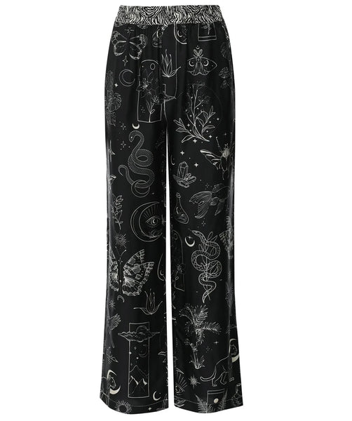 Me369 Bailey Straight Leg Trouser in Black Magic