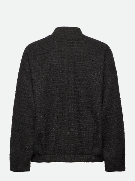 Rosemunde Bouclé Bomber Jacket in Black