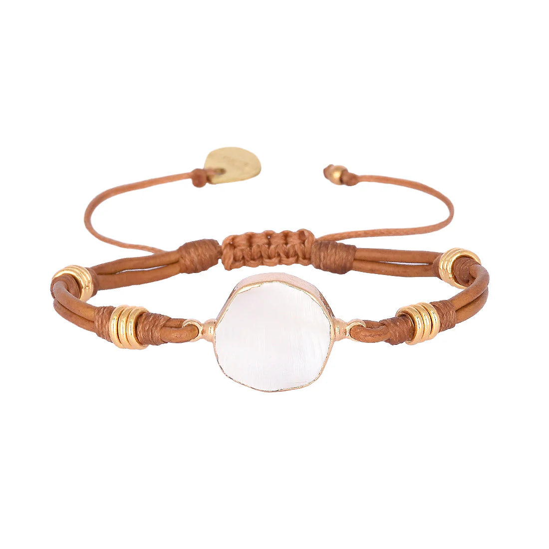 Mishky Brazilian Stone White/Brown Bracelet B-ST-S-12882
