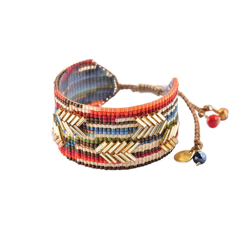 Mishky Chevron Multicolour Medium Bracelet BE-M-6788