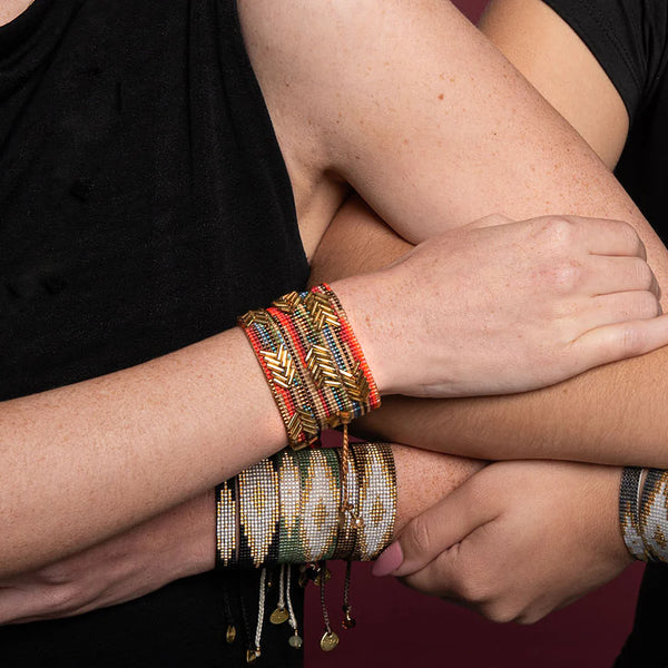 Mishky Chevron Multicolour Small Bracelet