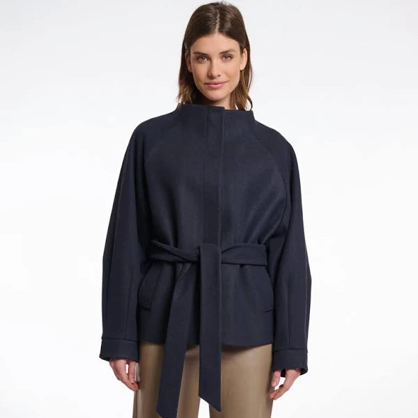Rino & Pelle Cornelia Short Coat in Navy