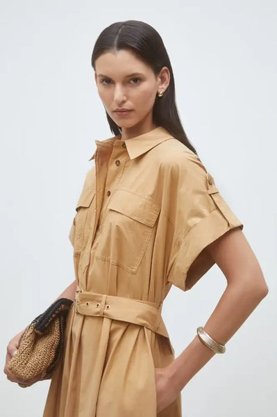 Suncoo Cristal Dress in Camel