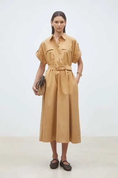Suncoo Cristal Dress in Camel