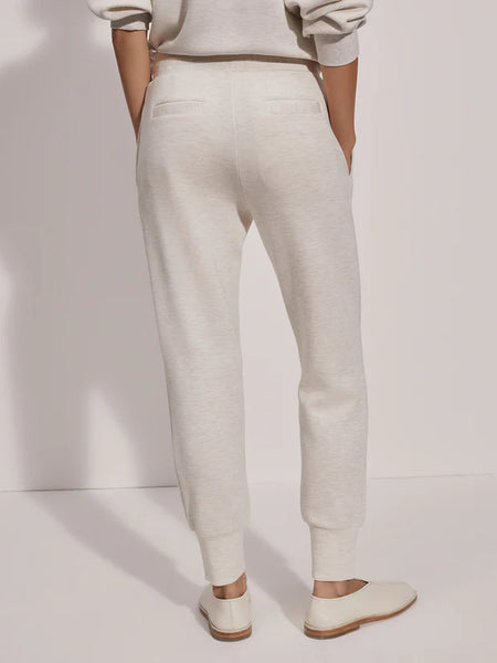 Varley Slim Cuff Pant 27.5 in Ivory Marl Fleck