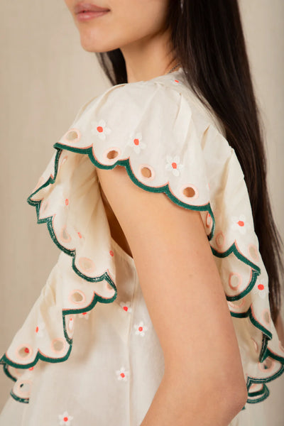 Bonte Darcy Top in Ecru Multi