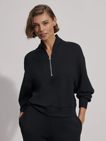 Varley Davidson Sweat Top in Black