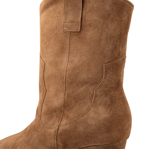 Shoe the Bear Dicte Western Boot in Caramel