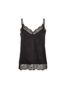 Mos Mosh Ditte Silk Lace Singlet in Black