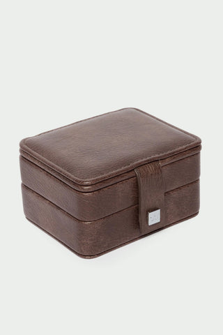 Tutti Dune Small Jewellery Box Brown storage box with a visible brand label on a white background