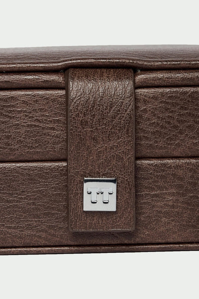 Tutti Dune Small Jewellery Box Brown storage box with a visible brand label on a white background