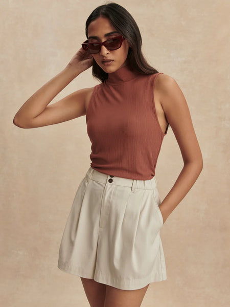 Varley Tansy Woven Short in Ivory