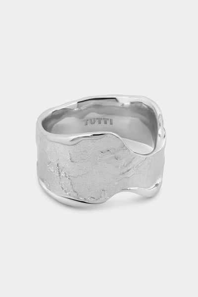 Tutti Edge Ring in Silver