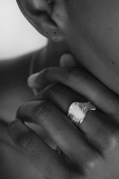 Tutti Edge Ring in Silver