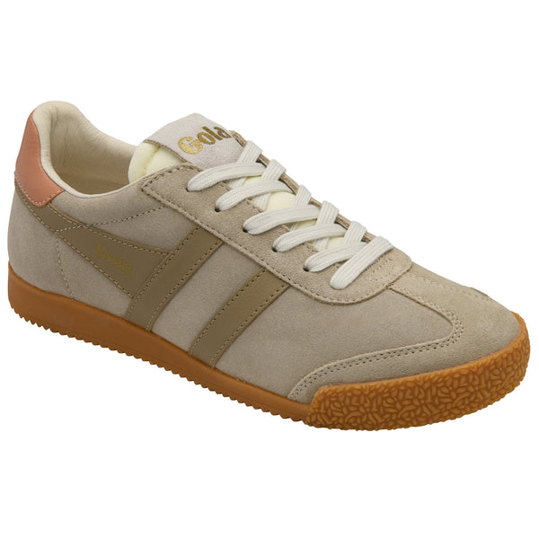 Gola Womens Elan Trainer in Bone / Light Camel/ Terracotta
