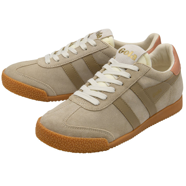 Gola Womens Elan Trainer in Bone / Light Camel/ Terracotta