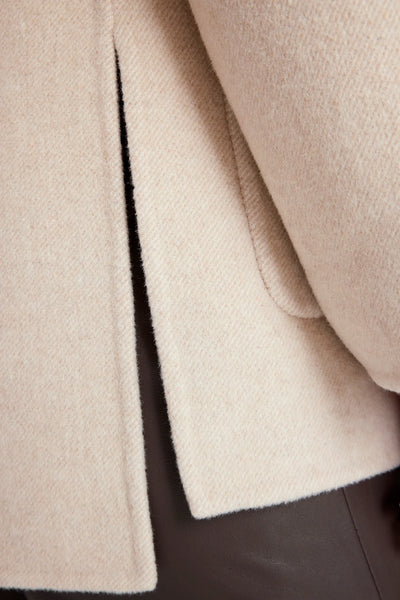 Gustav Elia Wool Coat in Beach Sand