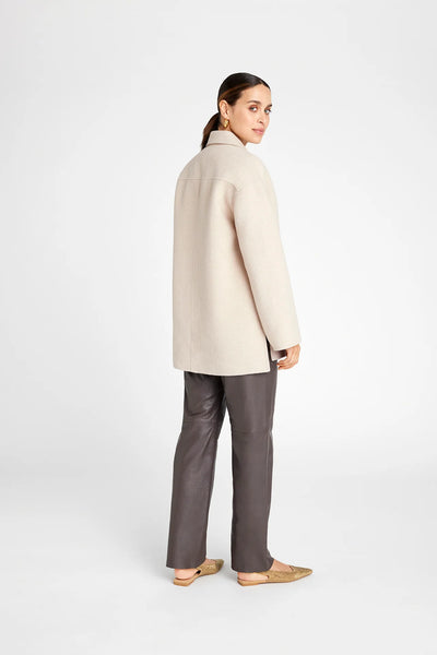 Gustav Elia Wool Coat in Beach Sand