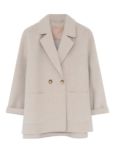 Gustav Elia Wool Coat in Beach Sand. Jacket, pockets, Smart Casual