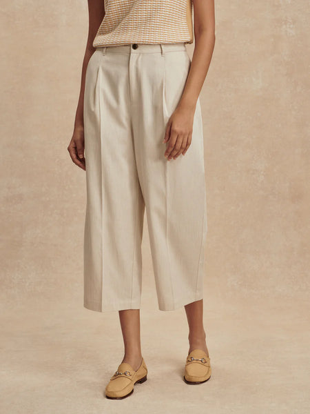 Varley Ellison Crop Wide Leg Pant 24” in Birch Marl