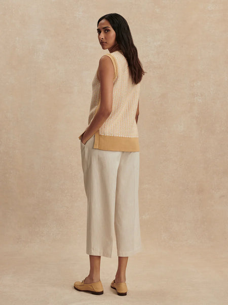 Varley Ellison Crop Wide Leg Pant 24” in Birch Marl