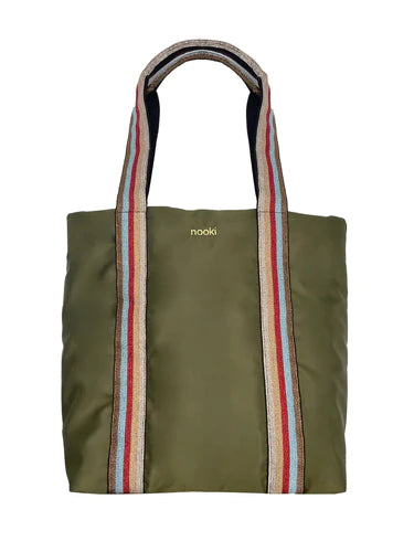 Nooki Fenton Fabric Shopper Bag in Khaki