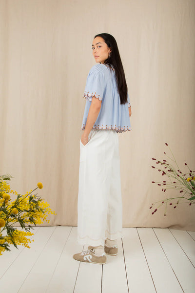 Bonte Flora Top in Blue