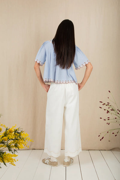Bonte Flora Top in Blue