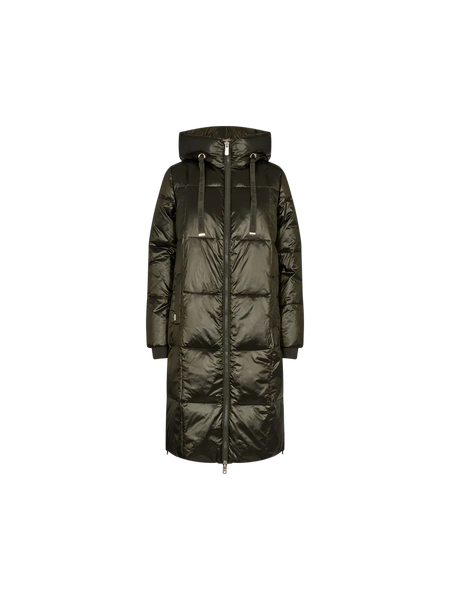 Mos Mosh Nova Metallic Down Jacket in Forest Night
