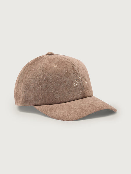 Varley Franklin Cap in Pine Bark Brown baseball cap on a light gray background