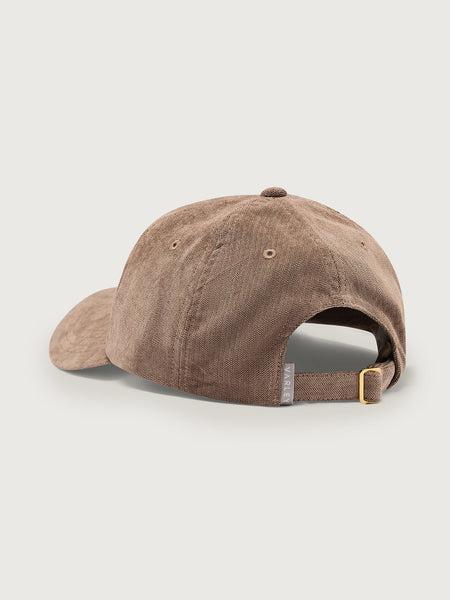 Varley Franklin Cap in Pine Bark Brown cap on a light gray background